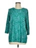 J.Jill Teal 3/4 Sleeve Blouse Size M - photo 1