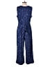 H By Halston Graphic Blue Jumpsuit Size L - photo 2
