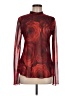 MNG 100% Polyester Burgundy Long Sleeve Blouse Size 6 - photo 1