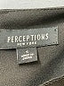 Perceptions Solid Black Casual Dress Size S - photo 7