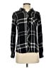 Rails 100% Rayon Plaid Black Long Sleeve Blouse Size XS - photo 1