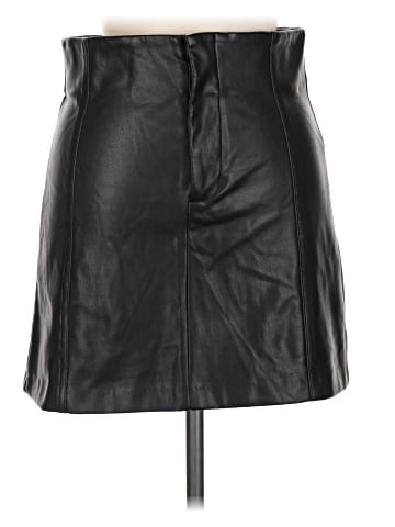 Zara Faux Leather Skirt (view 1)