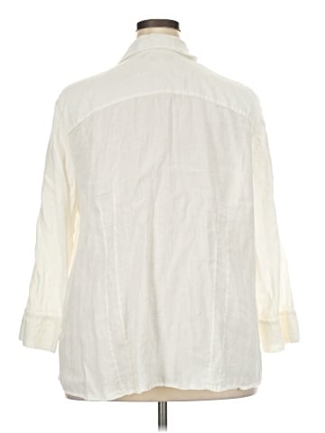 Foxcroft 3/4 Sleeve Button-Down Shirt (view 2)
