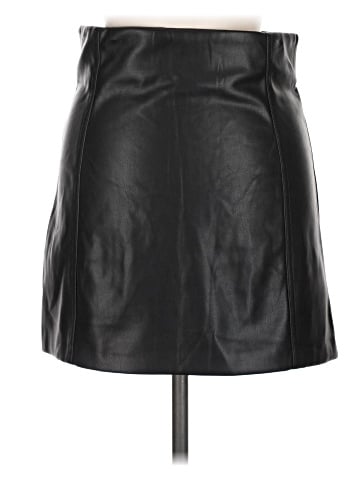 Zara Faux Leather Skirt (view 2)