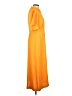 oasis 100% Polyester Orange Casual Dress Size 10 - photo 4