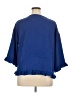 TSE 100% Polyester Blue 3/4 Sleeve Blouse Size XL - photo 2