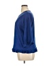 TSE 100% Polyester Blue 3/4 Sleeve Blouse Size XL - photo 5