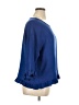 TSE 100% Polyester Blue 3/4 Sleeve Blouse Size XL - photo 4