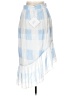 Elliatt Checkered-gingham Blue Casual Skirt Size L - photo 2