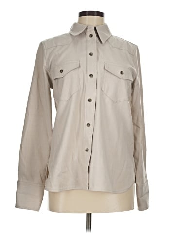 Madewell Western Button-Up Shirt in Brushed Twill (view 1)