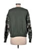 Romwe 100% Polyester Floral Green Pullover Sweater Size M - photo 2