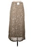 By Together 100% Polyester Metallic Silver Formal Skirt Size S - photo 2