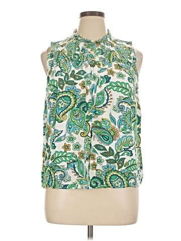Ann Taylor LOFT Sleeveless Button-Down Shirt (view 1)