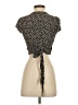 Garage 100% Rayon Black Short Sleeve Top Size XS - photo 2