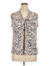 Kasper Animal Print Ivory Sleeveless Blouse Size XL (petite) - photo 1
