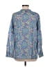 Talbots 100% Cotton Blue Long Sleeve Henley Size M - photo 2