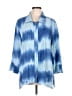 Ali Miles Tie-dye Blue 3/4 Sleeve Blouse Size L - photo 1