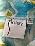 Finley Print Teal Long Sleeve Blouse Size S - photo 7