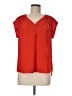 DR2 100% Recycled Polyester Red Short Sleeve Blouse Size M - photo 1