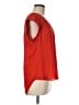 DR2 100% Recycled Polyester Red Short Sleeve Blouse Size M - photo 4