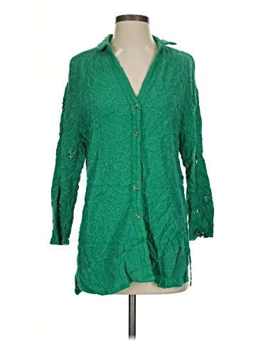 Akemi + Kin 3/4 Sleeve Button-Down Shirt (view 1)
