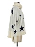 Hem & Thread Stars Ivory Silver Pullover Sweater Size S - photo 4