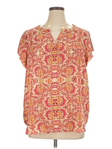 Saint Tropez West Short Sleeve Blouse (view 1)