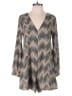 Lush Chevron-herringbone Gray Romper Size S - photo 1