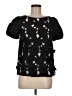 Tibi Black Short Sleeve Blouse Size 6 - photo 1