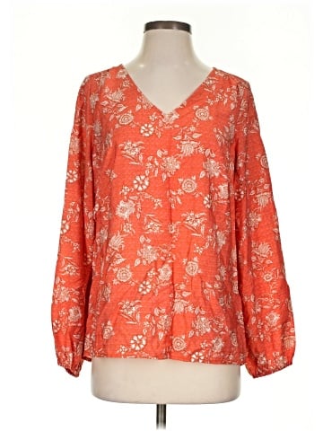 Peace Love World Long Sleeve Blouse (view 1)