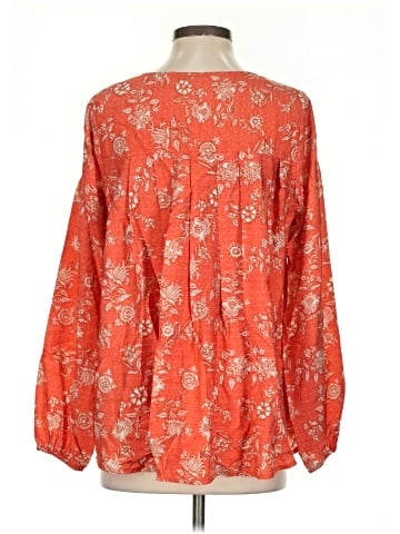 Peace Love World Long Sleeve Blouse (view 2)