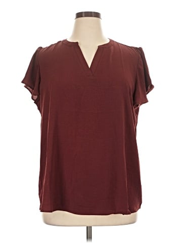 Maurices Short Sleeve Blouse (view 1)