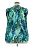 Rose + Olive 100% Polyester Green Sleeveless Blouse Size 3X - photo 2