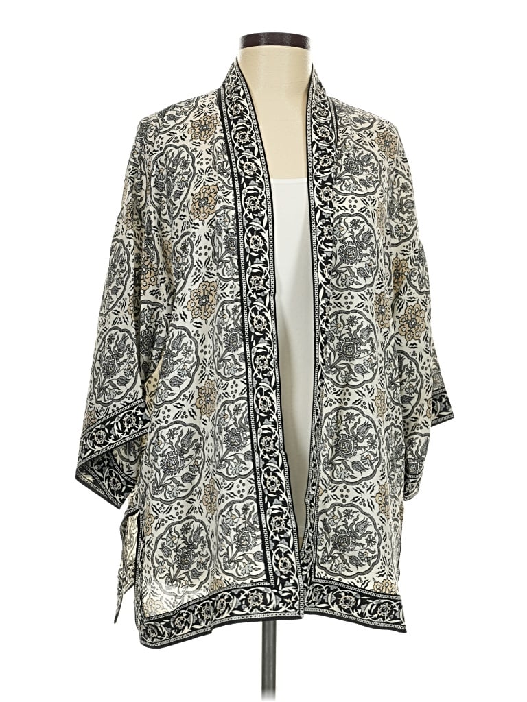 Max Studio Cardigan Sweater In Silver