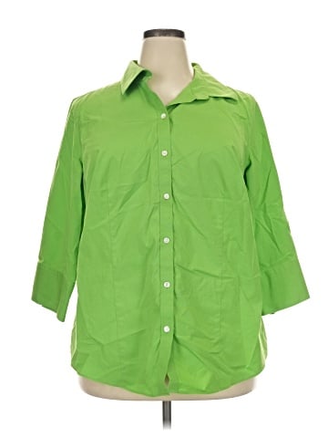 Talbots 3/4 Sleeve Button-Down Shirt (view 1)