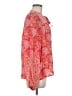 Elan 100% Rayon Red Long Sleeve Blouse Size M - photo 4