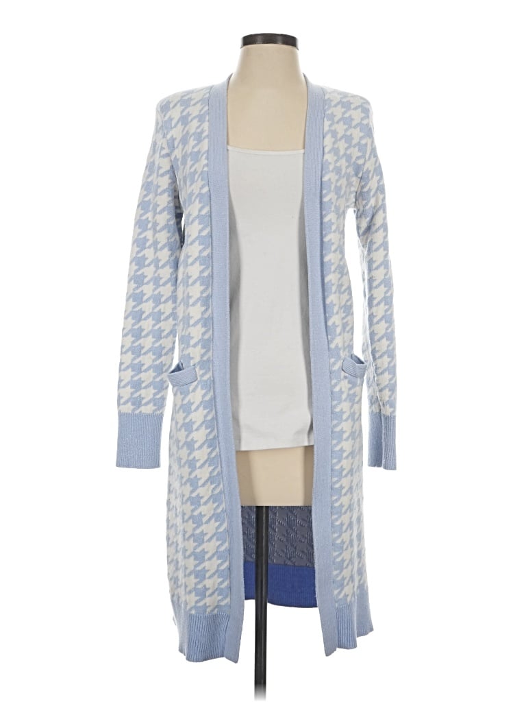 Pre-owned Express Cardigan Sweater In Blue