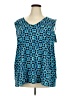 Catherines Blue Sleeveless Blouse Size 2X - photo 1