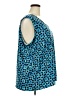 Catherines Blue Sleeveless Blouse Size 2X - photo 4