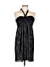 JFW 100% Polyester Metallic Black Cocktail Dress Size M - photo 1