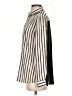 Mason 100% Polyester Stripes Ivory Long Sleeve Blouse Size 2 - photo 5
