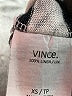 Vince. 100% Linen Stripes Silver Turtleneck Sweater Size XS - photo 8
