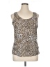 Ellen Tracy Silver Sleeveless Blouse Size 1X - photo 1