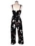 Kaileigh Floral Black Jumpsuit Size M - photo 2