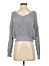 Debut 100% Polyester Metallic Gray Pullover Sweater Size S - photo 1