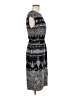 Max Studio Print Gray Casual Dress Size M (estimated) - photo 4