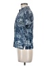 Pendleton 100% Silk Print Blue Short Sleeve Silk Top Size 6 - photo 5