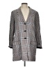 BB Dakota 100% Polyester Checkered-gingham Gray Coat Size L - photo 1