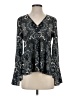 Shoshanna 100% Polyester Black Long Sleeve Blouse Size XS - photo 1
