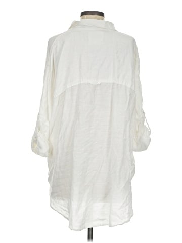 American Eagle Outfitters 3/4 Sleeve Button-Down Shirt (view 2)